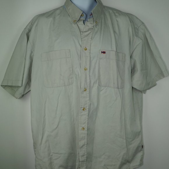 Bugle Boy Button Down Mens Short Sleeve Shirt XL - Picture 1 of 5